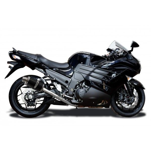 Delkevic volledig systeem Oval Carbon 225mm - ZZR1400 (2012-2020)