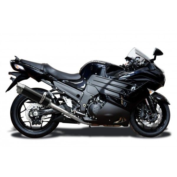 Delkevic volledig systeem Round Carbon 350mm - ZZR1400 (2012-2020)