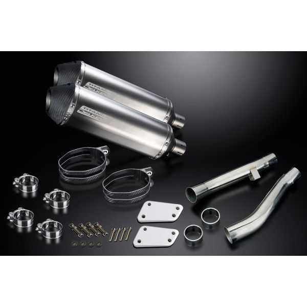 Delkevic slip-on kit X-Oval Titanium 343mm - XJR1200 (1995-1998)