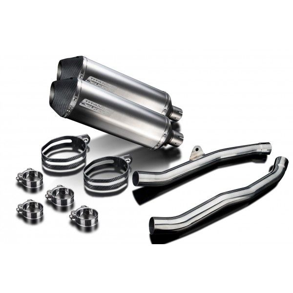 Delkevic slip-on kit X-Oval Titanium 343mm - ZZR1400/ZX14 (2008-2011)
