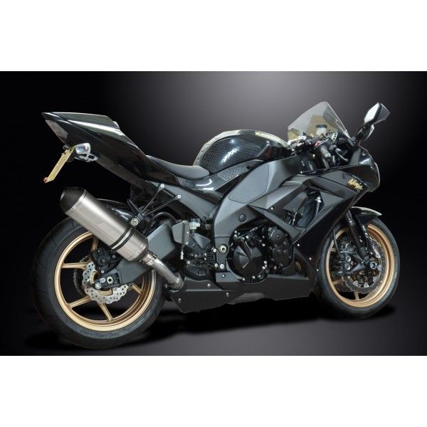 Delkevic slip-on kit X-Oval Titanium 343mm - ZX-10R NINJA (2008-2010)