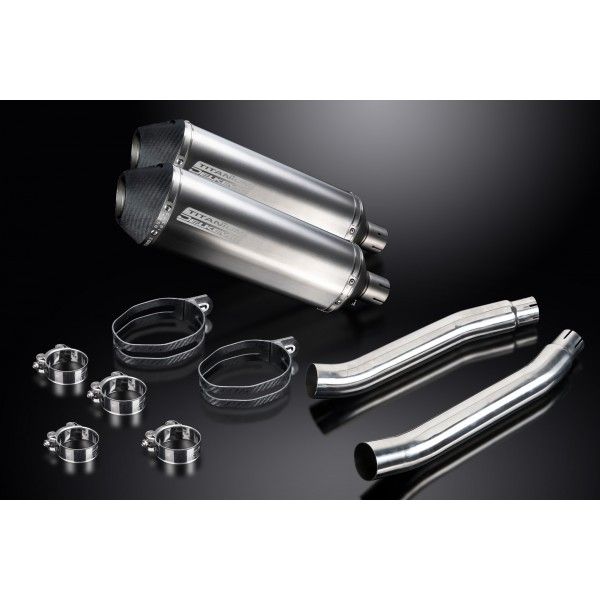 Delkevic slip-on kit X-Oval Titanium 343mm - TDM900 (2002-2013)