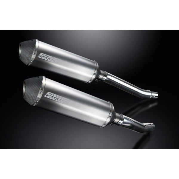 Delkevic slip-on kit X-Oval Titanium 343mm - TDM900 (2002-2013)