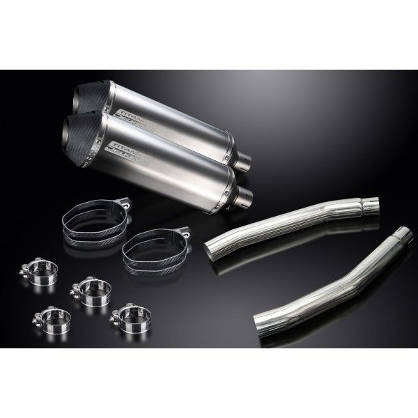 Delkevic slip-on kit X-Oval Titanium 343mm - GSX1300R HAYABUSA (2008-2019)