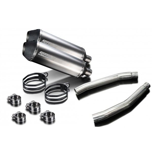 Delkevic slip-on kit X-Oval Titanium 343mm - GSX1300R HAYABUSA (2008-2019)