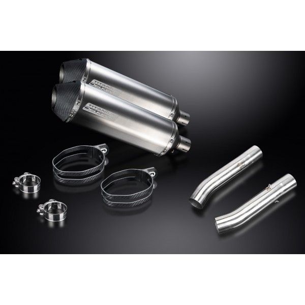 Delkevic slip-on kit X-Oval Titanium 343mm - TUONO1000R/ FACTORY (2006-2010)