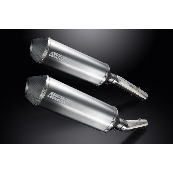 Delkevic slip-on kit X-Oval Titanium 343mm - TUONO1000R/ FACTORY (2006-2010)