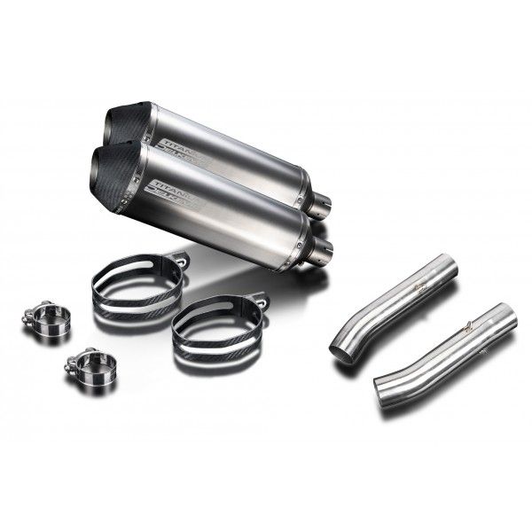 Delkevic slip-on kit X-Oval Titanium 343mm - TUONO1000R/ FACTORY (2006-2010)