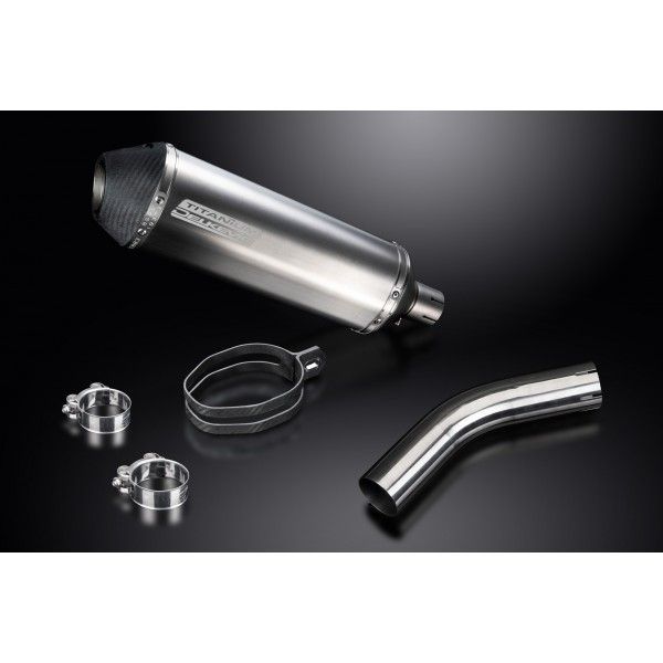 Delkevic slip-on kit X-Oval Titanium 343mm - GSX-S750 (2015-2019)