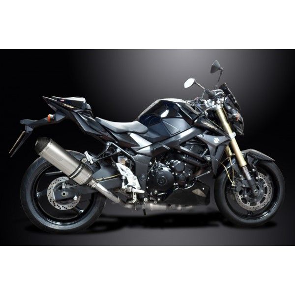 Delkevic slip-on kit X-Oval Titanium 343mm - GSX-S750 (2015-2019)