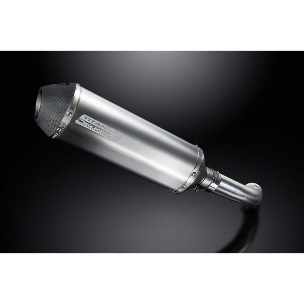 Delkevic slip-on kit X-Oval Titanium 343mm - F800 S/ST (2006-2014)