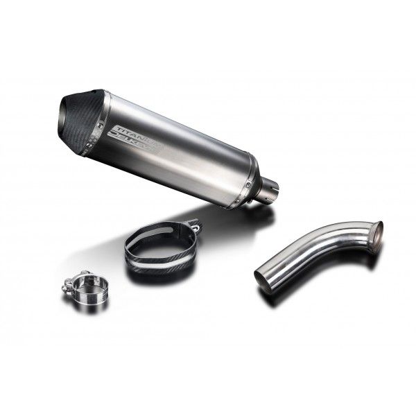 Delkevic slip-on kit X-Oval Titanium 343mm - F800 S/ST (2006-2014)
