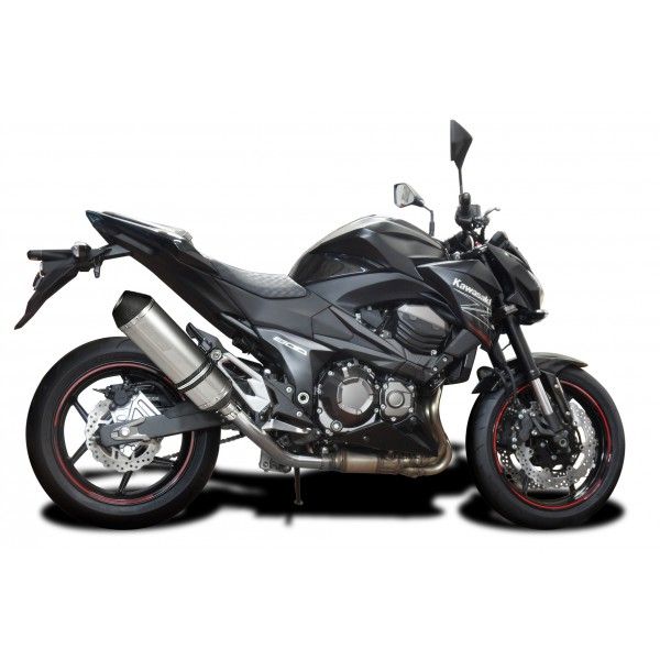 Delkevic slip-on kit X-Oval Titanium 343mm - Z800 (2013-2016)