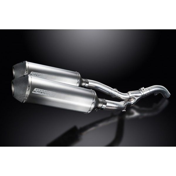 Delkevic slip-on kit X-Oval Titanium 343mm - ZX-10R NINJA (2006-2007)