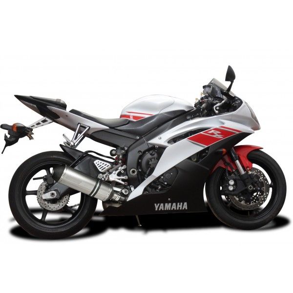 Delkevic slip-on kit X-Oval Titanium 343mm - YZF-R6 (2006-2016)