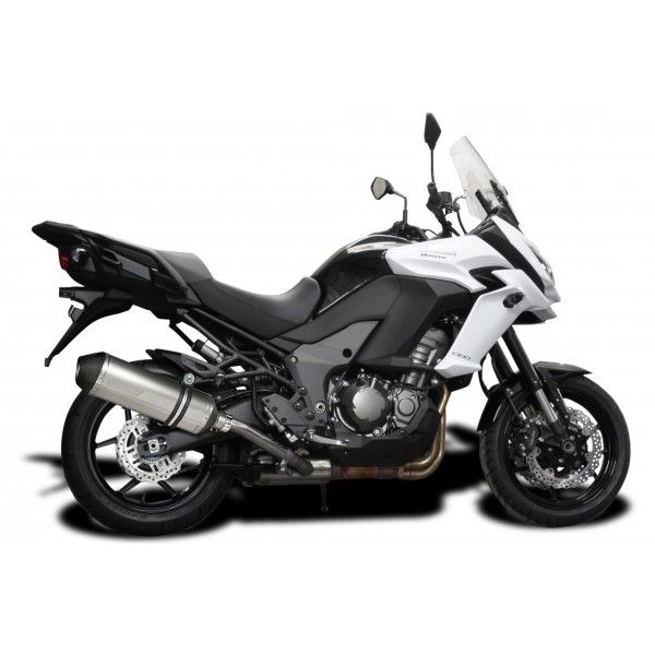 Delkevic slip-on kit X-Oval Titanium 343mm - KLZ1000 1000 VERSYS (2015-2018)