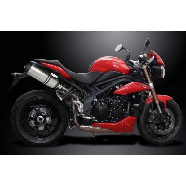 Delkevic slip-on kit X-Oval Titanium 343mm - Speed Triple 1050 (2005-2010)