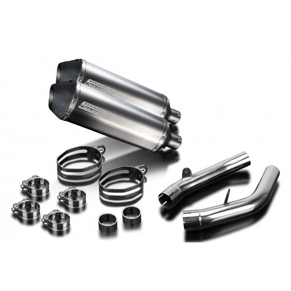 Delkevic slip-on kit X-Oval Titanium 343mm - VTR1000SP2 (2002-2010)