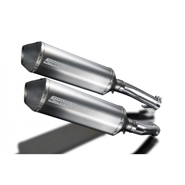 Delkevic slip-on kit X-Oval Titanium 343mm - Z1000 (2010-2020)