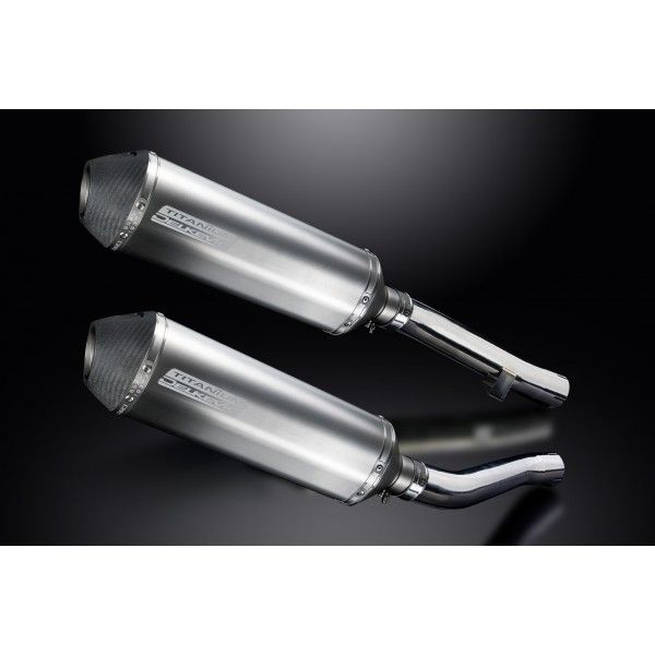 Delkevic slip-on kit X-Oval Titanium 343mm - XJR1300 (2004-2006)