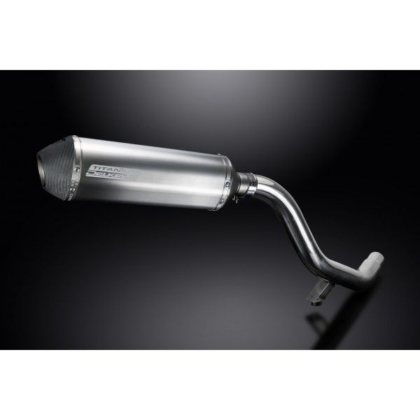 Delkevic slip-on kit X-Oval Titanium 343mm - Tiger Explorer 1200 (2012-2016)