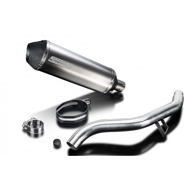Delkevic slip-on kit X-Oval Titanium 343mm - Tiger Explorer 1200 (2012-2016)