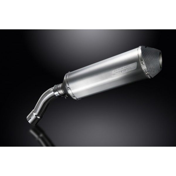 Delkevic slip-on kit X-Oval Titanium 343mm - F800R (2009-2016)