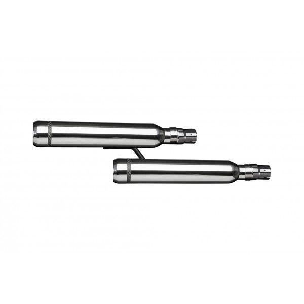 Delkevic slip-on kit Round RVS 410mm - VTX1300R 05-07, VTX1300S 03-07