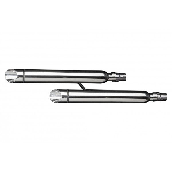 Delkevic slip-on kit Round RVS 550mm - VTX1300R 05-07, VTX1300S 03-07