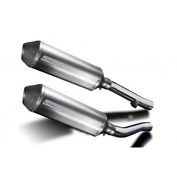 Delkevic slip-on kit X-Oval Titanium 343mm - XJR1300/SP (1998-2007)