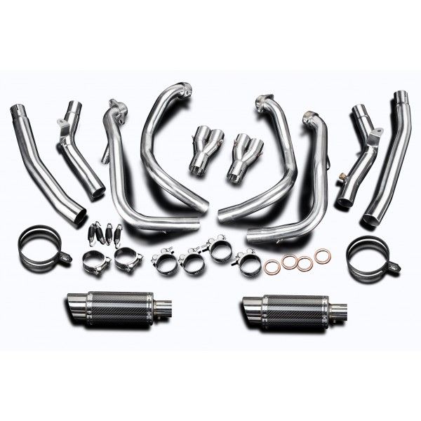 Delkevic volledig systeem Round Carbon 200mm - GSX1300R HAYABUSA 2008-2019