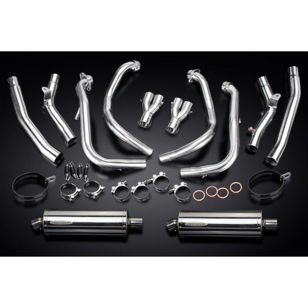 Delkevic volledig systeem Oval RVS 350mm - GSX1300R HAYABUSA 2008-2019