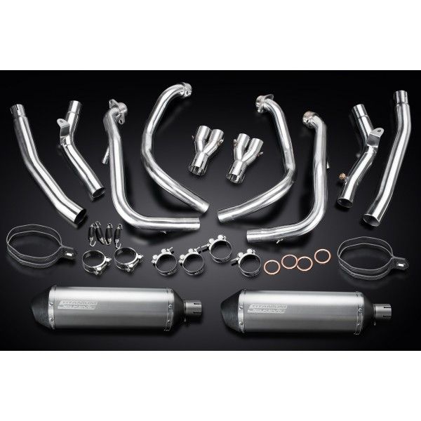 Delkevic volledig systeem X-Oval Titanium 350mm - GSX1300R HAYABUSA 2008-2019