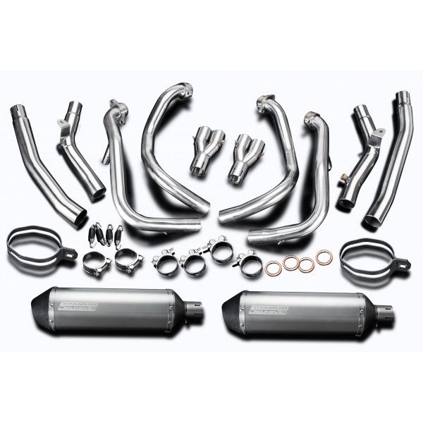 Delkevic volledig systeem X-Oval Titanium 350mm - GSX1300R HAYABUSA 2008-2019