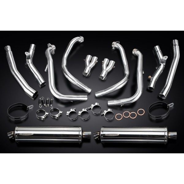 Delkevic volledig systeem Oval RVS 450mm - GSX1300R HAYABUSA 2008-2019