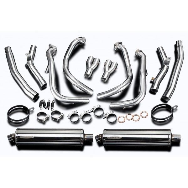 Delkevic volledig systeem Oval RVS 450mm - GSX1300R HAYABUSA 2008-2019