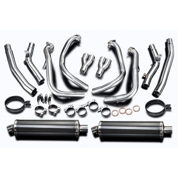 Delkevic volledig systeem Oval Carbon 450mm - GSX1300R HAYABUSA 2008-2019