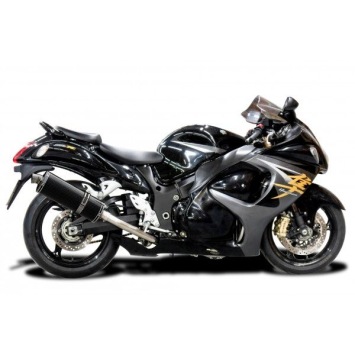 Delkevic volledig systeem Oval Carbon 350mm - GSX1300R HAYABUSA 2008-2019