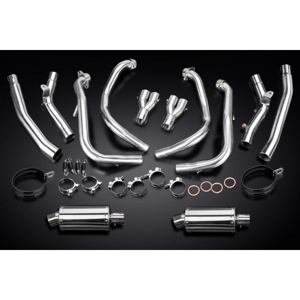 Delkevic volledig systeem Oval RVS 225mm - GSX1300R HAYABUSA 2008-2019