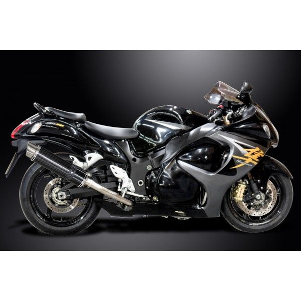Delkevic volledig systeem Round Carbon 350mm - GSX1300R HAYABUSA 2008-2019