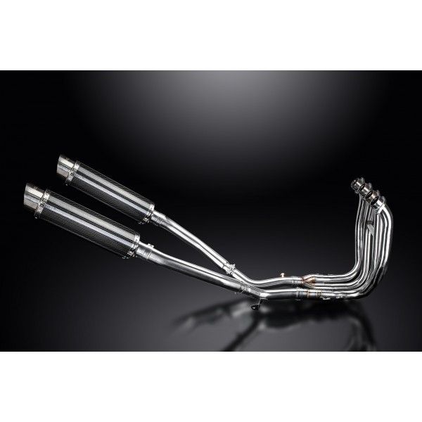 Delkevic volledig systeem Round Carbon 350mm - GSX1300R HAYABUSA 2008-2019