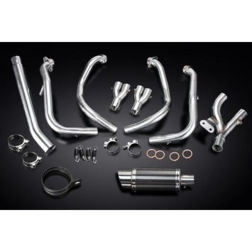 Delkevic volledig systeem Round Carbon 200mm - GSX1300R HAYABUSA 2008-2019