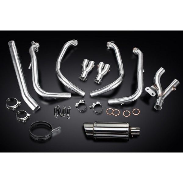Delkevic volledig systeem Round RVS 200mm - GSX1300R HAYABUSA 2008-2019