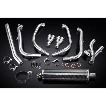 Delkevic volledig systeem Oval Carbon 450mm - GSX1300R HAYABUSA 2008-2019