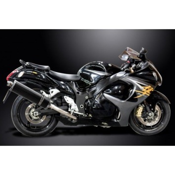Delkevic volledig systeem Oval Carbon 450mm - GSX1300R HAYABUSA 2008-2019
