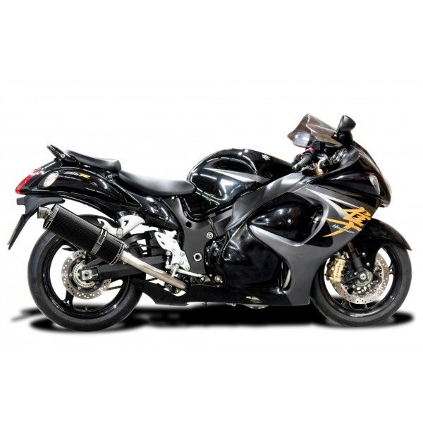 Delkevic volledig systeem Oval Carbon 350mm - GSX1300R HAYABUSA 2008-2019