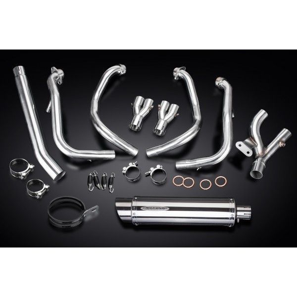 Delkevic volledig systeem Round RVS 350mm - GSX1300R HAYABUSA 2008-2019