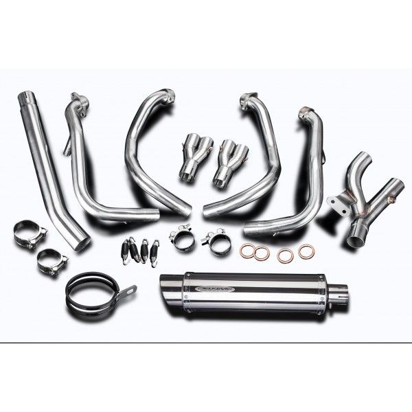 Delkevic volledig systeem Round RVS 350mm - GSX1300R HAYABUSA 2008-2019