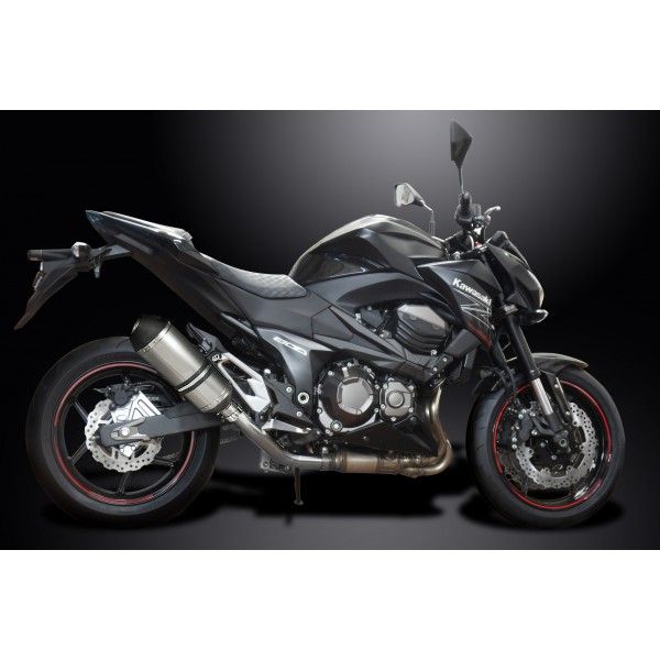 Delkevic slip-on kit X-Oval Titanium 260mm - Z800 (2013-2016)