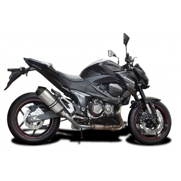 Delkevic slip-on kit X-Oval Titanium 260mm - Z800 (2013-2016)